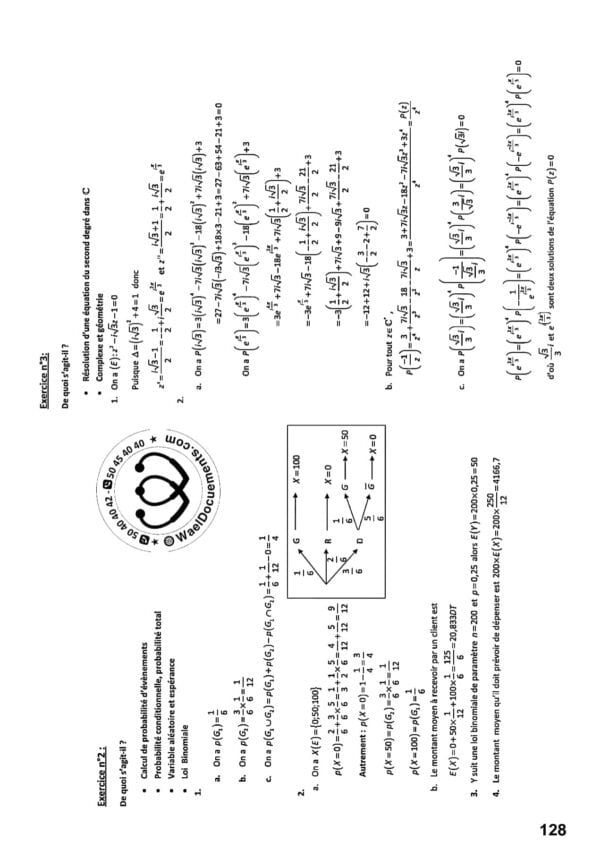[Z3new]- Epreuves Maths bac corrigées (2009-2024), Bac Sciences Exp.