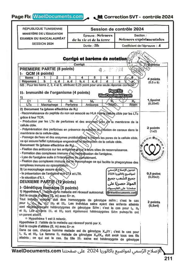 [Z1new]- Epreuves SVT Bac corrigées 2009-2024, Bac Sciences Exp.