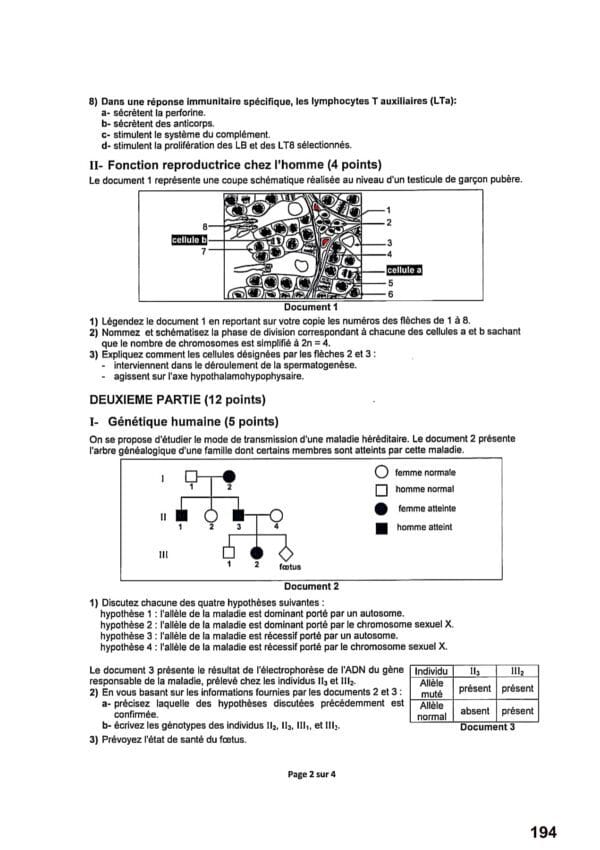 [Z1new]- Epreuves SVT Bac corrigées 2009-2024, Bac Sciences Exp.