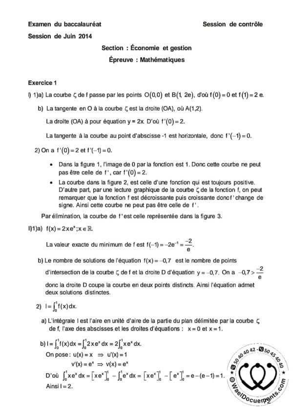 [Z5new]- Maths- Épreuves bac éco corrigées (2009-2024)