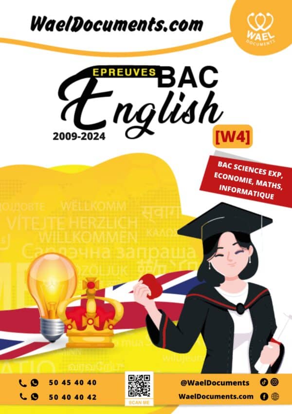 [W4new]- Anglais- Epreuves bac corrigées (2009-2024) Sections sciences exp, maths, eco, info