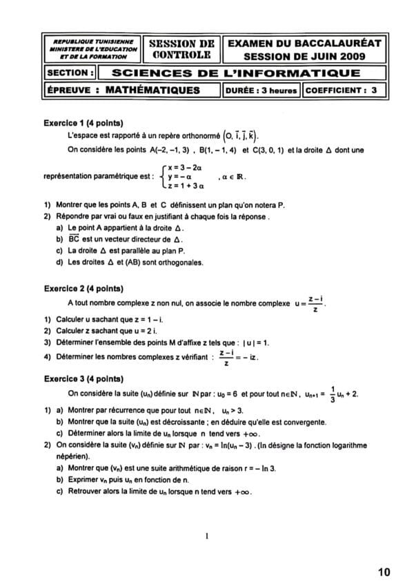 [B6new]- Maths- Epreuves bac informatique corrigées (2009-2024)