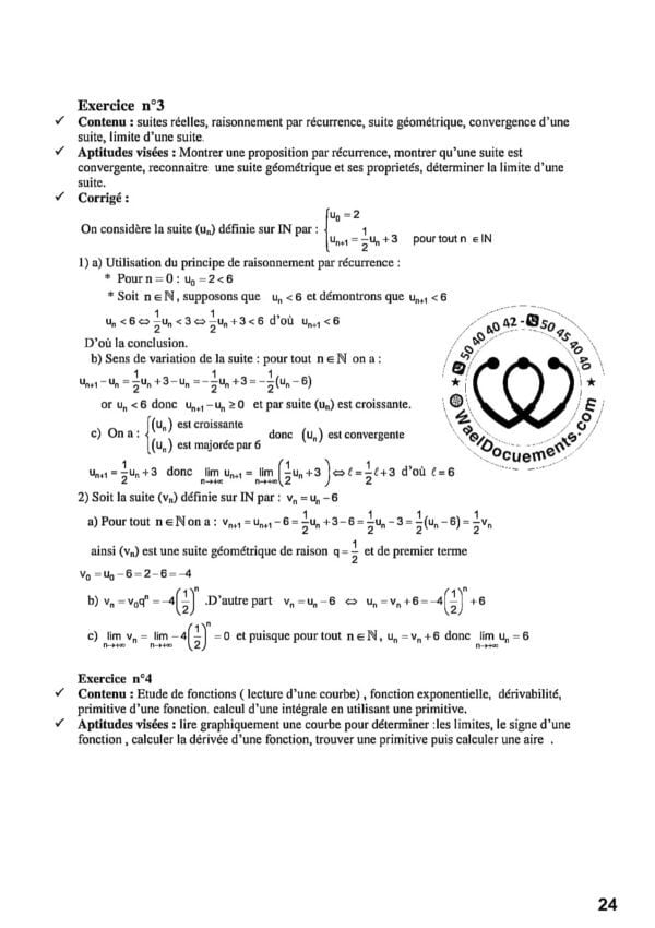[B6new]- Maths- Epreuves bac informatique corrigées (2009-2024)