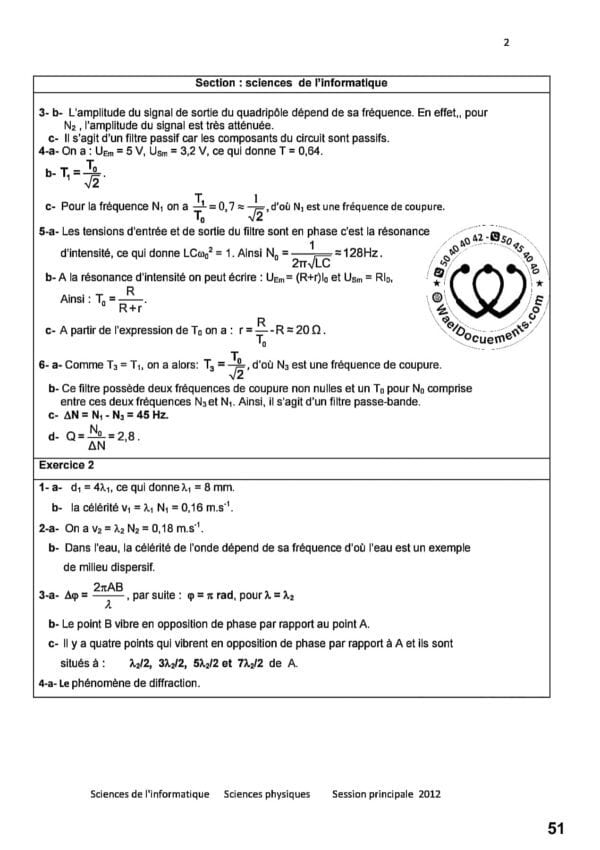 [B7new]- Physique- Epreuves bac informatique corrigées (2009-2024)
