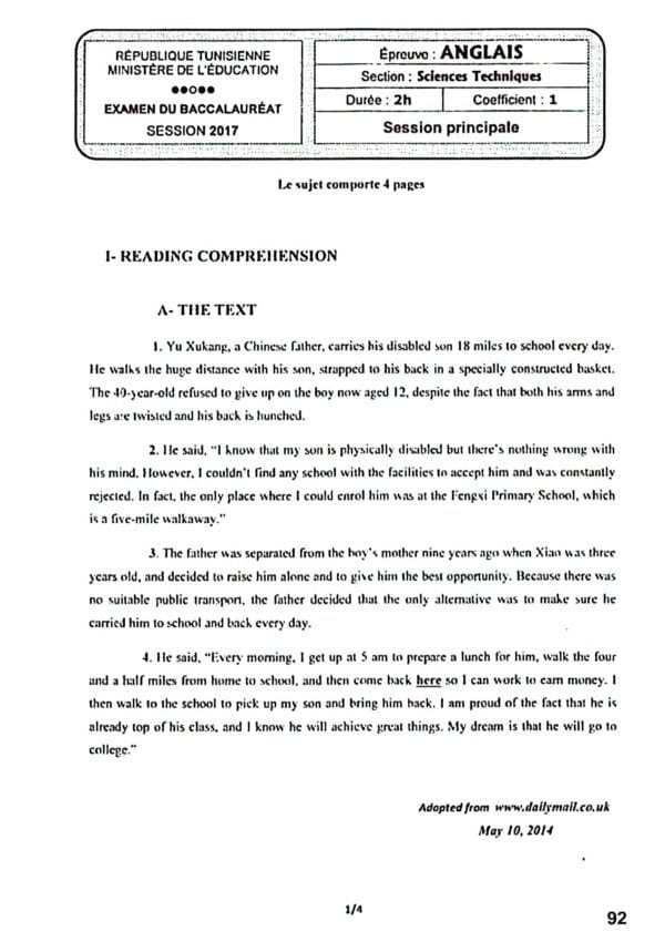 [W6new]- Anglais- Epreuves Bac Technique corrigés (2009-2024)