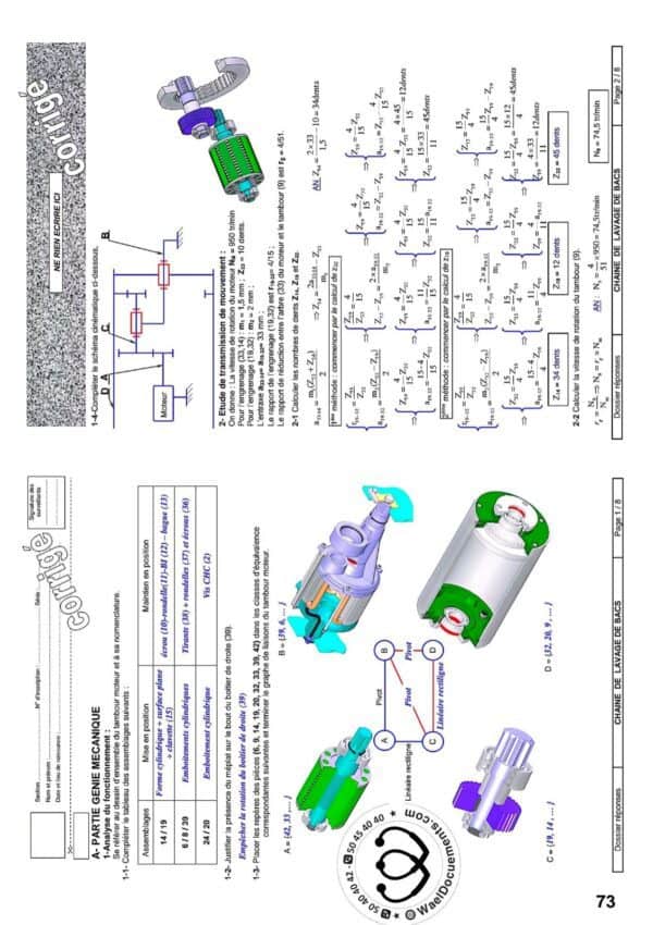 [K10new]- Epreuves bac corrigées - Mécanique et Electrique- 2014-2024
