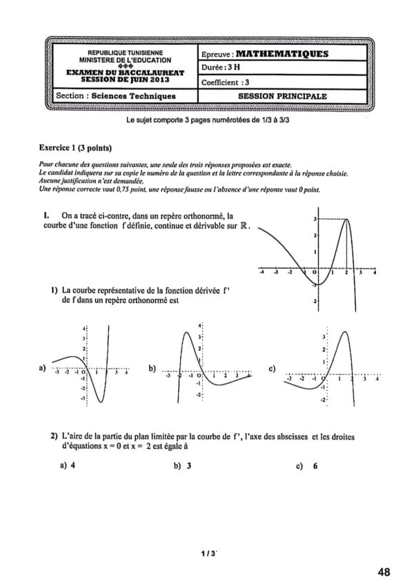 [K9new]- Maths- Epreuves bac technique corrigées (2009-2024)