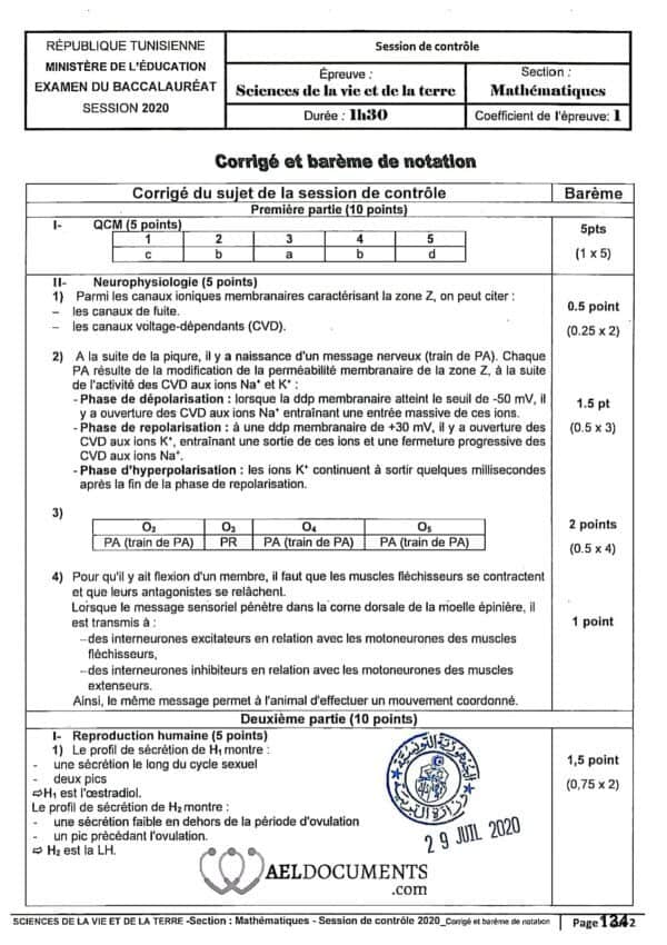 [Z9new]- SVT Bac Maths- Epreuves bac corrigées (2009-2024)