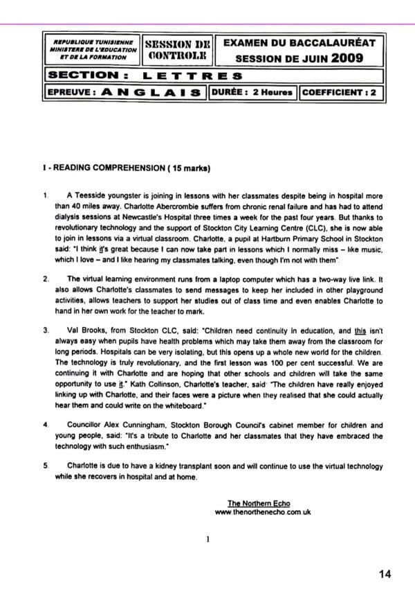 [L9new]- Anglais- Epreuves Bac Lettres corrigés (2009-2024)