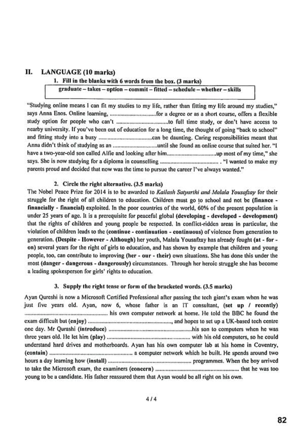 [L9new]- Anglais- Epreuves Bac Lettres corrigés (2009-2024)