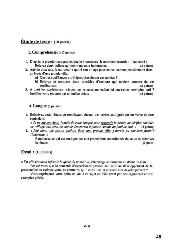 [W5new]- Français- Epreuves bac technique corrigés (2009-2024)
