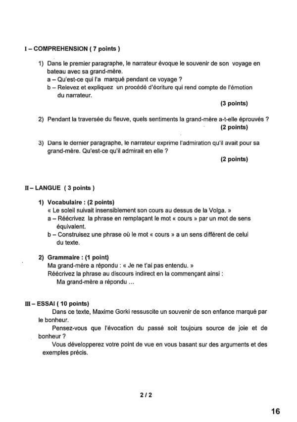 [W5new]- Français- Epreuves bac technique corrigés (2009-2024)
