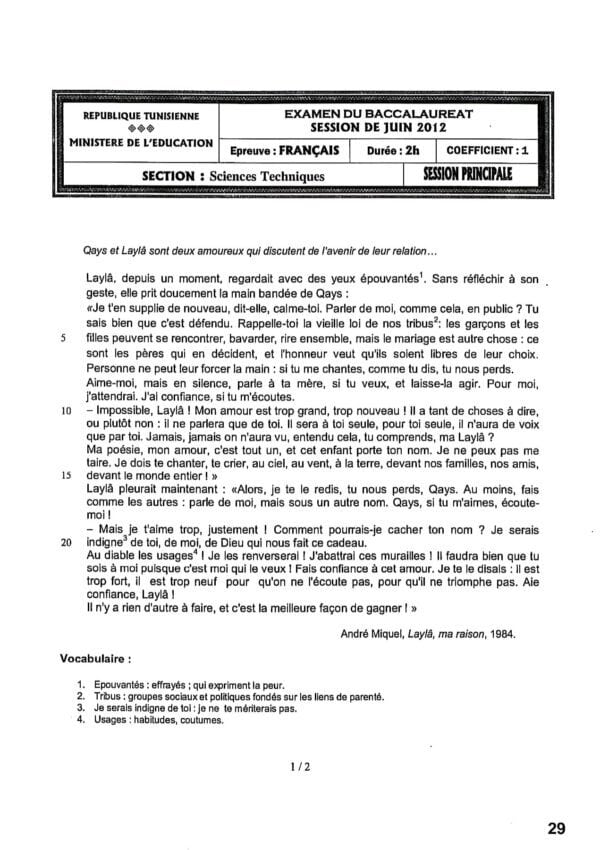 [W5new]- Français- Epreuves bac technique corrigés (2009-2024)