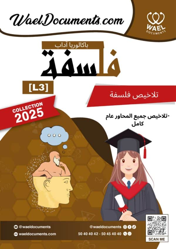 [L3new]باكالوريا اداب -فلسفة-تلاخيص جميع المحاور