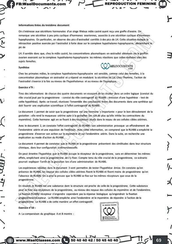 [S4new] SVT- Exercices niveau moyen et exercices d'analyse corrigés- Bac sciences