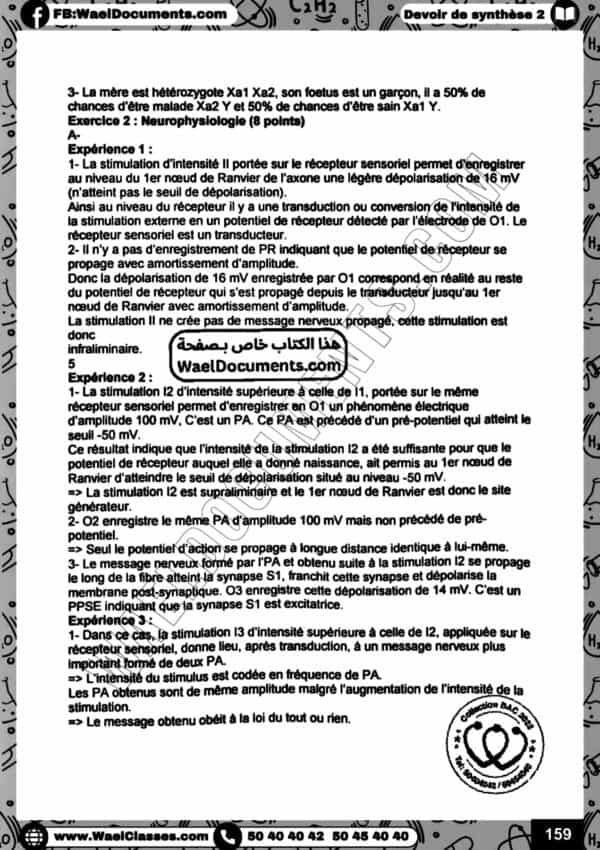 [S5new] SVT- Devoirs lycées normaux corrigés- Bac sciences