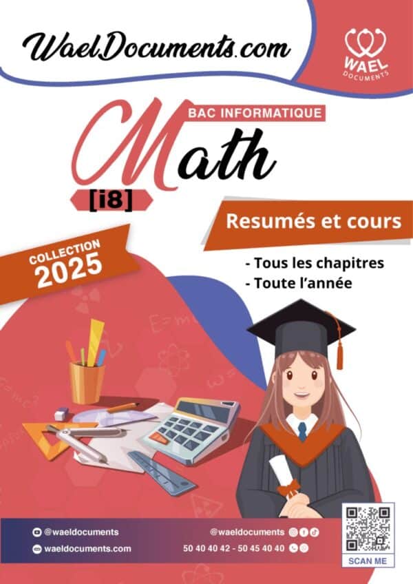 [i8new] mathématique-cours et résumés tous les chapitres-bac informatique