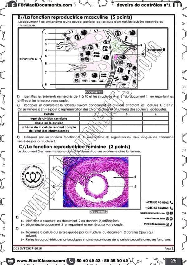 [S7new] SVT- Devoirs pilote Sfax corrigés en détail-Bac sciences