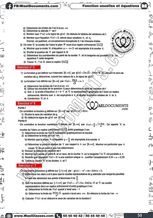 [G4new] Mathématiques- Exercices corrigés toute l'année -Bac économie