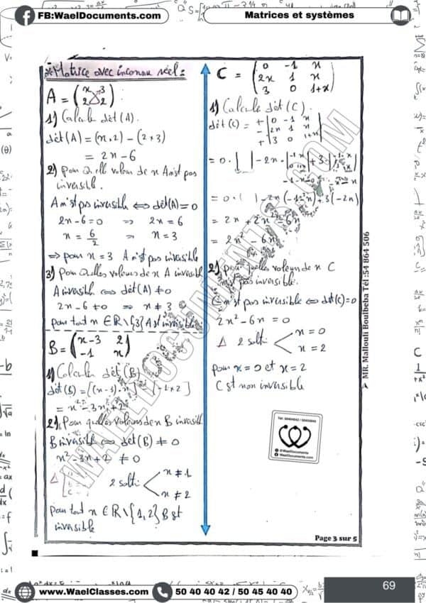 [G5new] Mathématique- Cours et résumés tous les chapitres- Bac économie