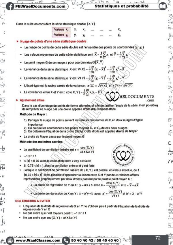 [G5new] Mathématique- Cours et résumés tous les chapitres- Bac économie
