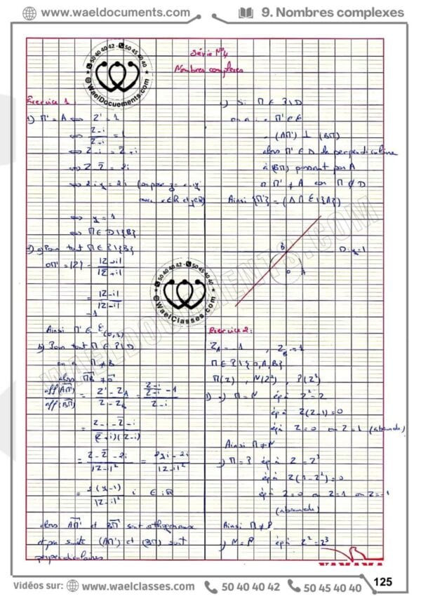 [H4new] Mathématiques- Séries pilote Sfax corrigés- Bac math