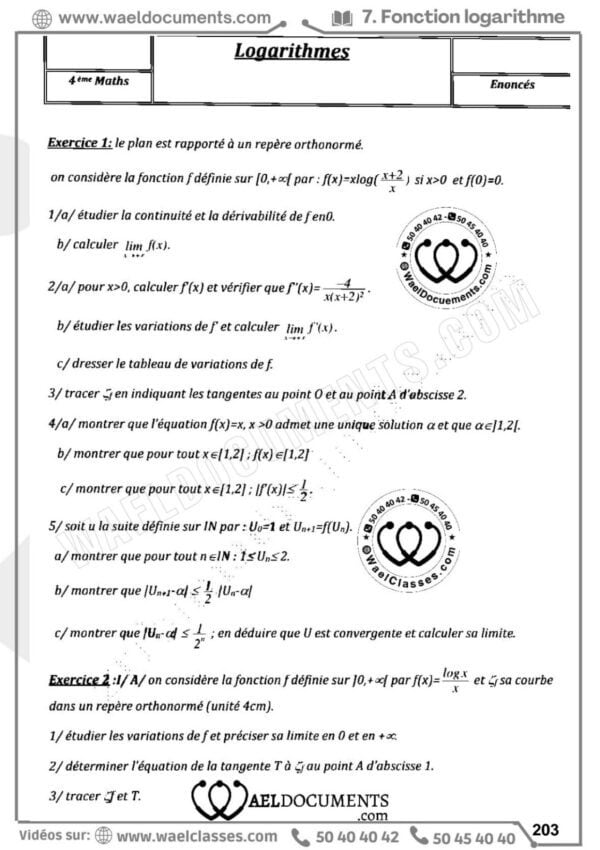 [H5new] Mathématiques-Tome1: Séries d'analyse corrigés- Bac math