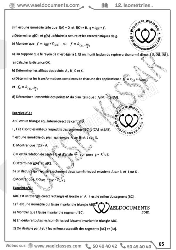 [H6new] Mathématiques-Tome 2 : Séries d'algèbre, geo, proba corrigés en détail- Bac math