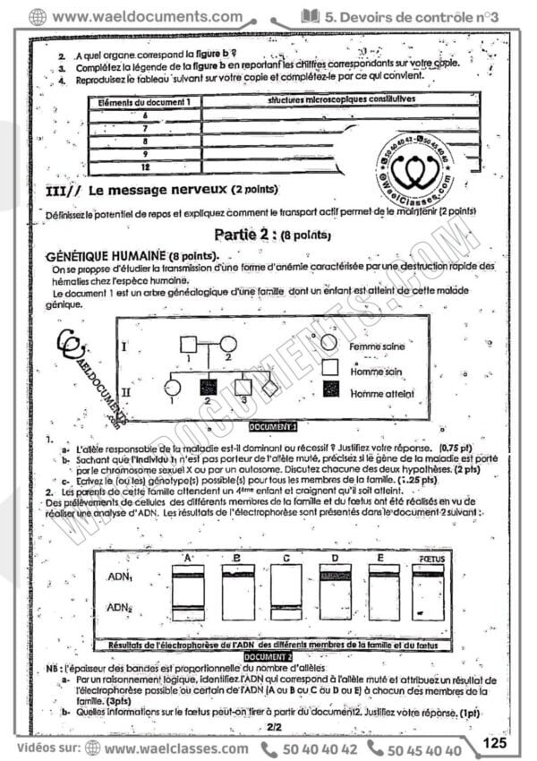 [H8new] SVT-Devoirs pilotes corrigés- Bac maths