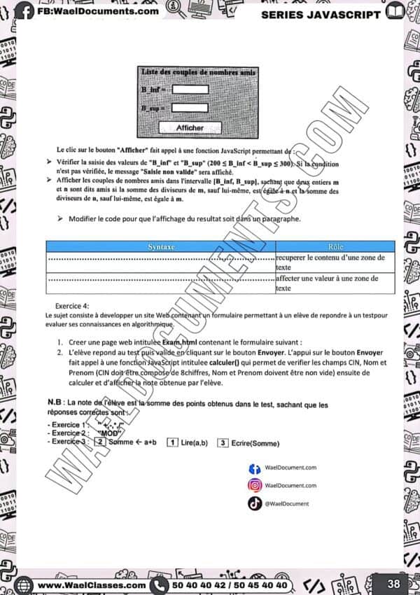 [i4new] STI- Exercices et TP corrigés- Bac informatique