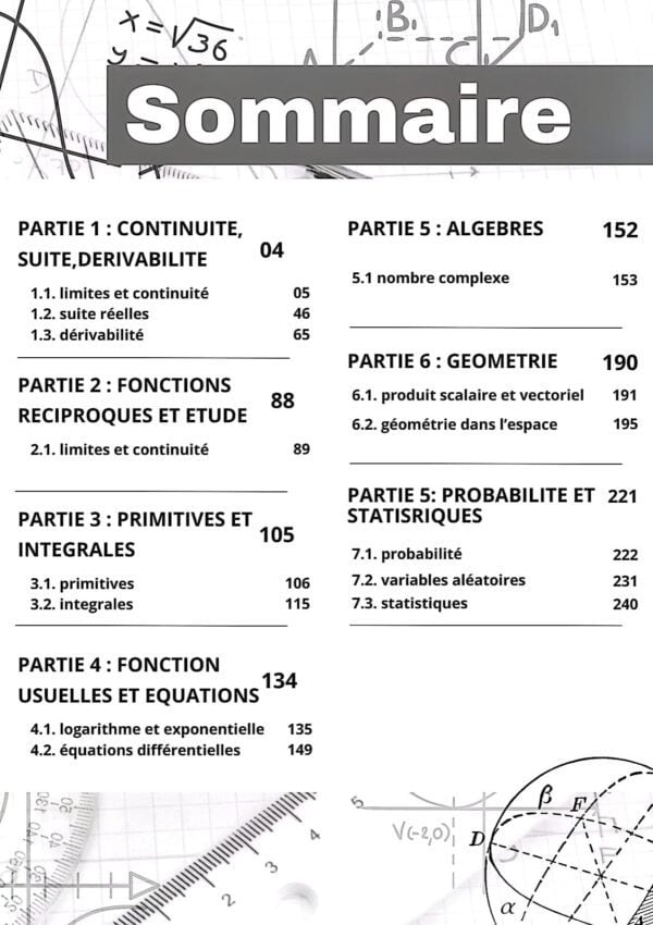 [M2new] Mathématiques- Exercices corrigés- Bac sciences