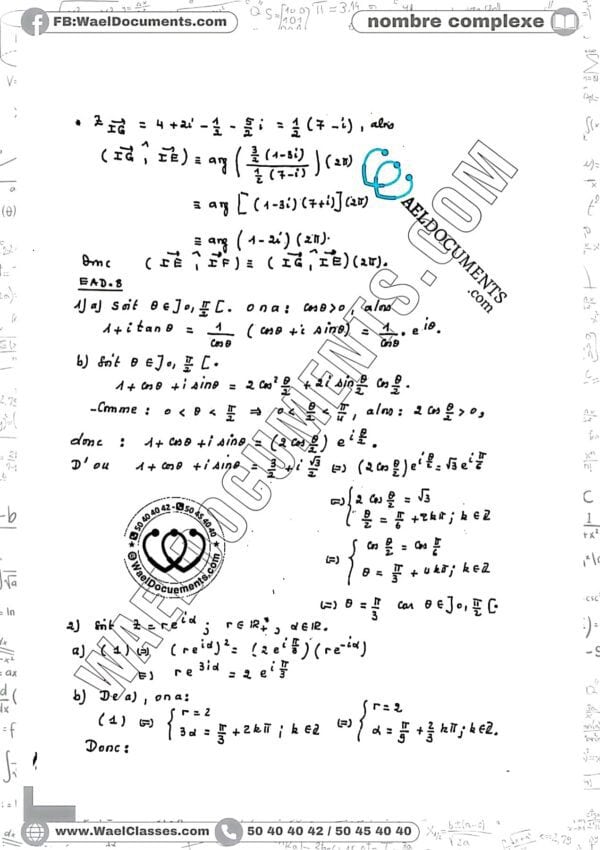[M2new] Mathématiques- Exercices corrigés- Bac sciences