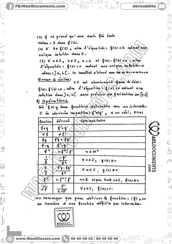 [M2new] Mathématiques- Exercices corrigés- Bac sciences