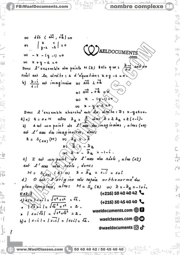 [M2new] Mathématiques- Exercices corrigés- Bac sciences