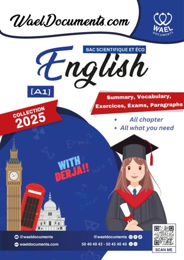 [A1new] Anlgais- Résumés, exercices, devoirs et explication derja- Bac scientifique et éco