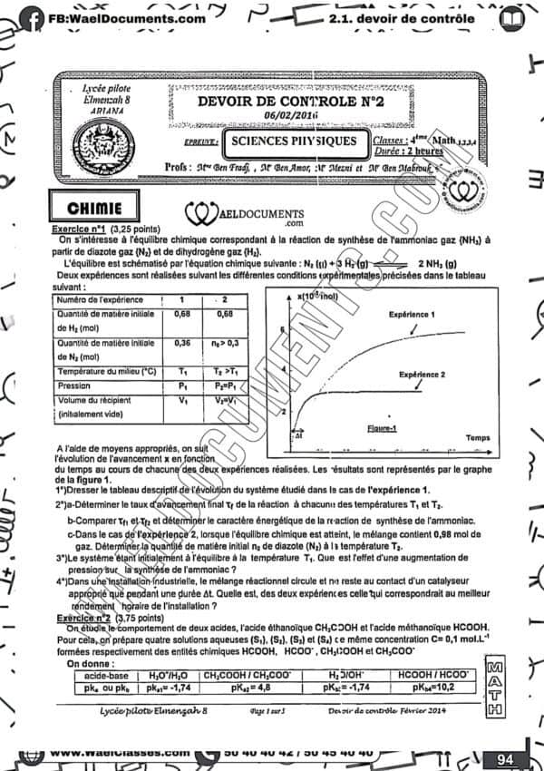 [P6new] Physiques- Devoirs autres Pilotes corrigés- Bac sciences