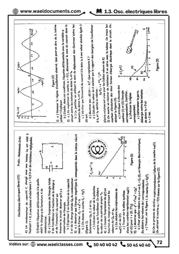 [P7new] Physiques- Séries Pilote Sfax corrigés- Bac sciences