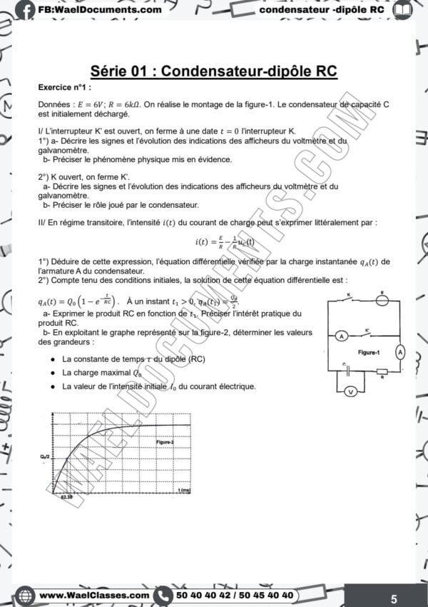 [V3new] Physiques- Exercices niveau moyen corrigés- Bac maths