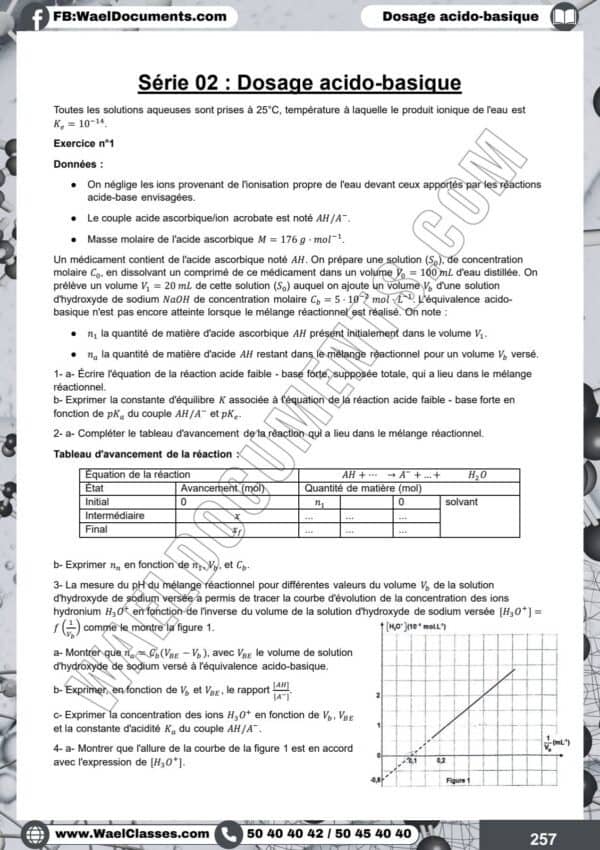 [V3new] Physiques- Exercices niveau moyen corrigés- Bac maths